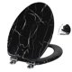 thumbnail image 1 of Asiento de inodoro Angel Shield, madera moldeada duradera, cierre silencioso, 1 of 8