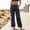 Navy, variant on FRSASU Women's Cargo Pants Wide Leg Baggy High Waisted Stretch Drawstring Ankle Cuffs 6 Pockets Straight Casual Pants Navy