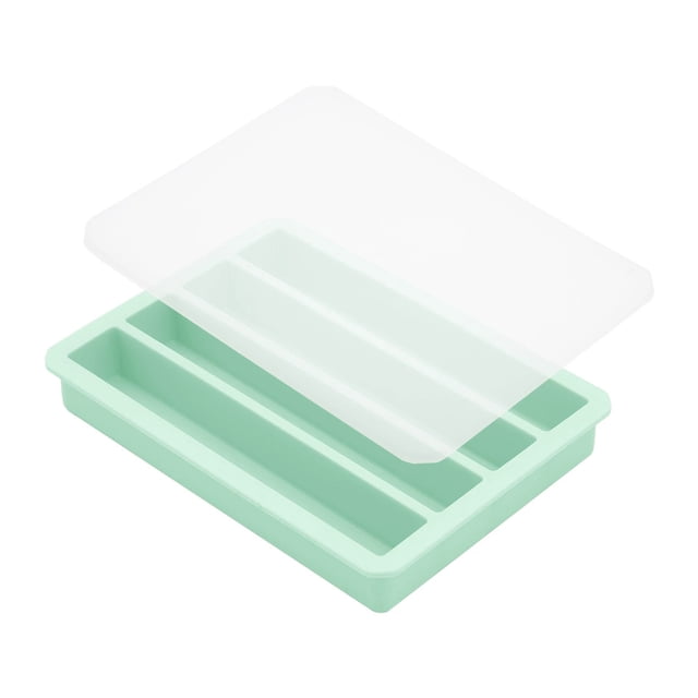 Wosthever Molde reutilizable para hacer cubitos de hielo en la cocina, con tapa transparente, de silicona, para botellas de cola. Cocina y Comedor verde