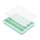 thumbnail image 1 of Naiovety Molde reutilizable para hacer hielo en la cocina con tapa transparente para agua precisa. Cocina y Comedor verde, 1 of 5