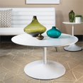 thumbnail image 3 of OSP Home Furnishings Flower Coffee Table with White Top and White Metal Base, 3 of 3