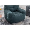 thumbnail image 6 of Bean Bag Chair with Soft Teddy Fabric, Comfy Lazy Sofa with Comfortable Seat Cushion and Backrest, Floor Sofa Armchair with High Resilience Foam for Living Room, Bedroom, Weight Capacity 250 LBS, 6 of 7