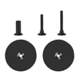 thumbnail image 4 of CoudarTitie Door Hole Cover Plate 6.7cm Deadbolt Cover Plate for Commercial Dorm Bedroom black, 4 of 9