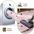 thumbnail image 4 of Christmas Snowman Pink Area Rug 4x6 Washable Rug Non Slip Winter Snowflakes Xmas Retro Large Area Rug Indoor Floor Carpet for Entryway Bedroom Kitchen Living Room Home Office Dining Room Nursery, 4 of 8