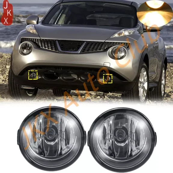 For Nissan Juke 2011-2014 Pair Front Bumper Halogen Fog Lights Driving Lamps u