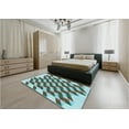 thumbnail image 5 of Ahgly Company Machine Washable Indoor Rectangle Transitional DarkOliveGreen Area Rugs, 4' x 6', 5 of 7