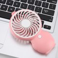 thumbnail image 4 of Mini ventilador de refrigeración de escritorio portátil, ventiladores de mesa USB recargables (rosa), 1 unidad, 4 of 8