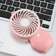 thumbnail image 4 of Mini ventilador de refrigeración de escritorio portátil, ventiladores de mesa USB recargables (rosa), 1 unidad, 4 of 8
