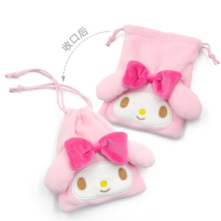 Sanrio Hello Kitty My Melody Blanket Bear Wheat Flour Kulomie Drawstring Bag Change Bag Bag