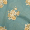 thumbnail image 1 of oneOone Cotton Cambric Dusty Teal Green Fabric Florals Sewing Craft Projects Fabric Prints By Yard 56 Inch Wide, 1 of 4
