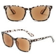 thumbnail image 7 of KOOSUFA Classic Retro Reading Sunglasses +4.0 Sun Full-lense Readers Rectangular Eyeglasses UV400 Protection UV Resistant Outdoor Eyewear for Men Women Leopard Brown, 7 of 7