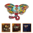 thumbnail image 4 of CIMAXIC Elephant Enamel Brooch Pin Jewelry with Rhinestones for Decoration Assorted Color Small Size,2.72"X1.89"X0.39", 4 of 5