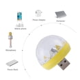 thumbnail image 3 of Voice Controlled Mini Crystal Magic Ball LED Stage Lights with Mobile Phone USB Adapter, 3 of 5