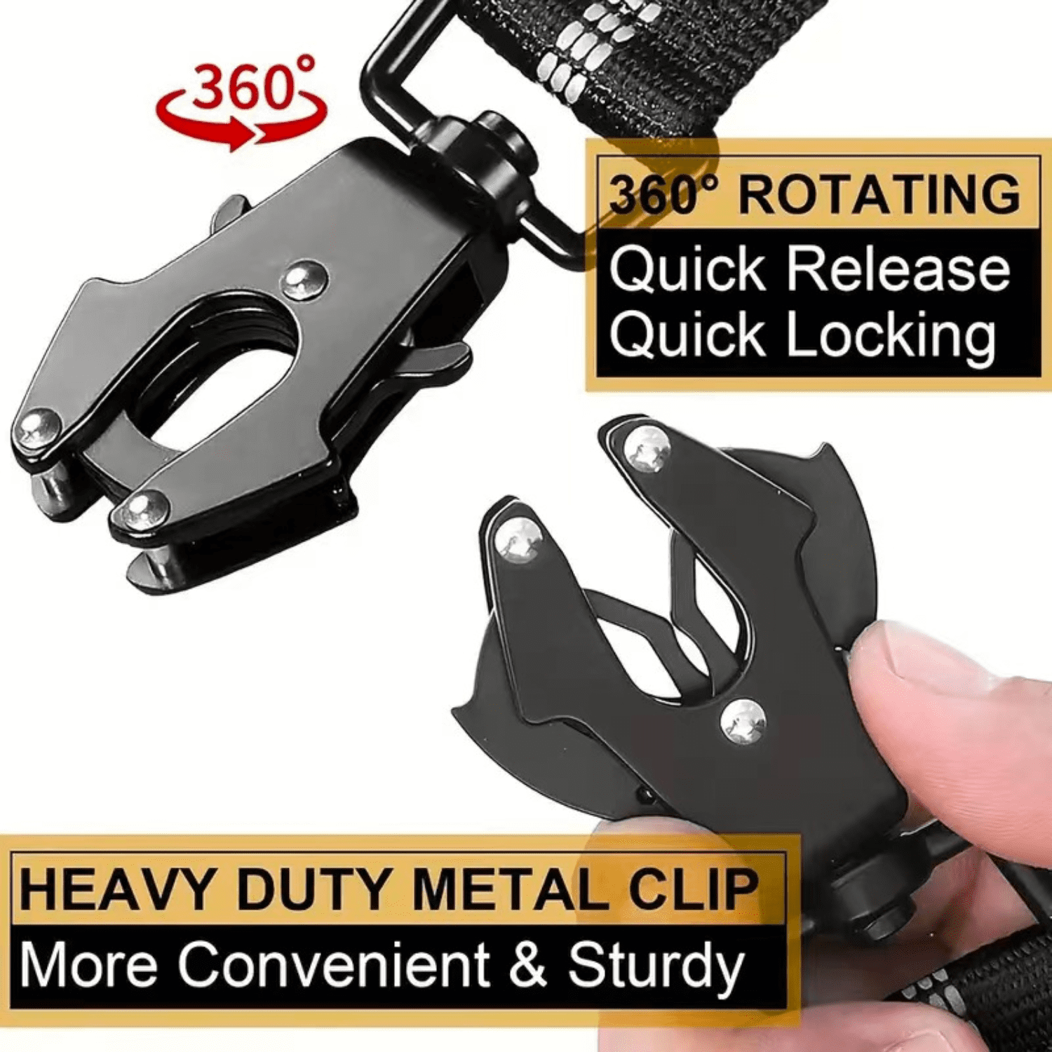 WAAYEEPAL Heavy Duty Tactical AirTag Dog Collar & Leash Set, Adjustable AirTag Holder Collar for Medium Large Dogs, AirTag Not Included