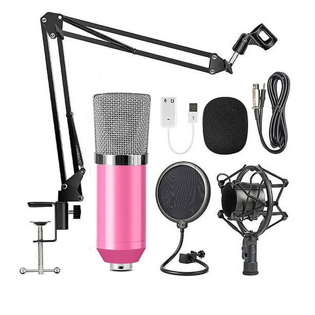 Micrófono de condensador profesional BM700 Micrófono de grabación de sonido Mic KTV Kit Irfora Micrófono