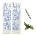 thumbnail image 1 of Tignapoo Traditional Chinese Acupressure Socks with Massage Tools for Men and Women, White & Blue Polyester Fiber, Includes Meridian Stick & Triangle Peck, 1 of 6
