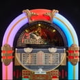 thumbnail image 5 of Arkrocket x Elvis Presley Jukebox Saturn V Full Size Bluetooth Vinyl Record Jukebox CD Player Vintage Radio Retro Turntable Classic Jukebox with Black Stand (Elvis Saturn V + Stand - Black), 5 of 7