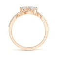 thumbnail image 2 of ANGARA Natural 0.6 Ct. Diamond Infinity Ring in 14K Rose Gold for Women (Ring Size: 3), 2 of 8