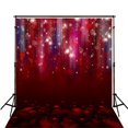 thumbnail image 1 of Fondo de fotografía ABPHQTO Bokeh rojo 150x220 cm para fiesta navideña, 1 of 1