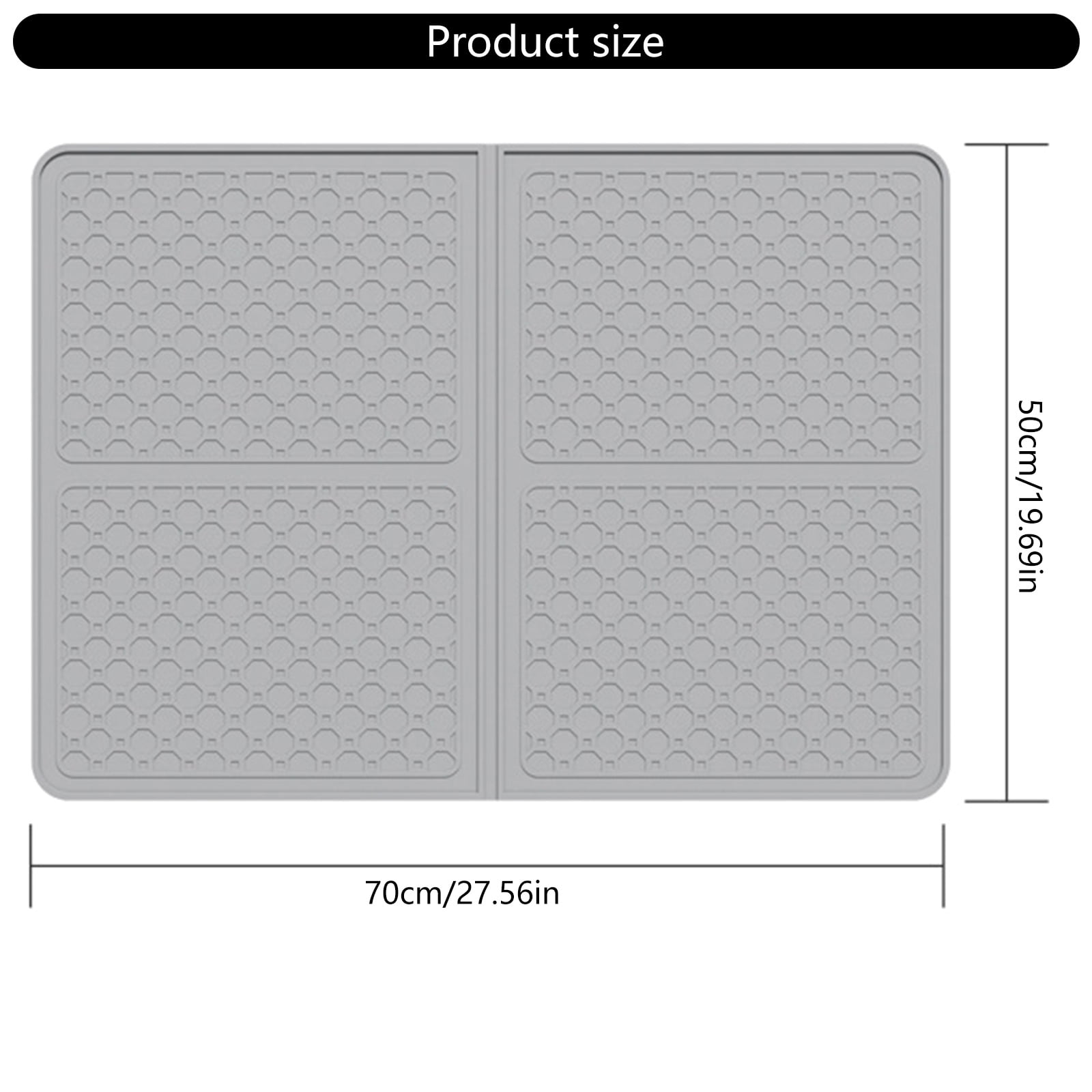 Anti Slip Kitchen Appliance Cover Mat for Electric Stove Heat Resistant Surfaces Protectors 27.56x19.69inch Silicone Pad