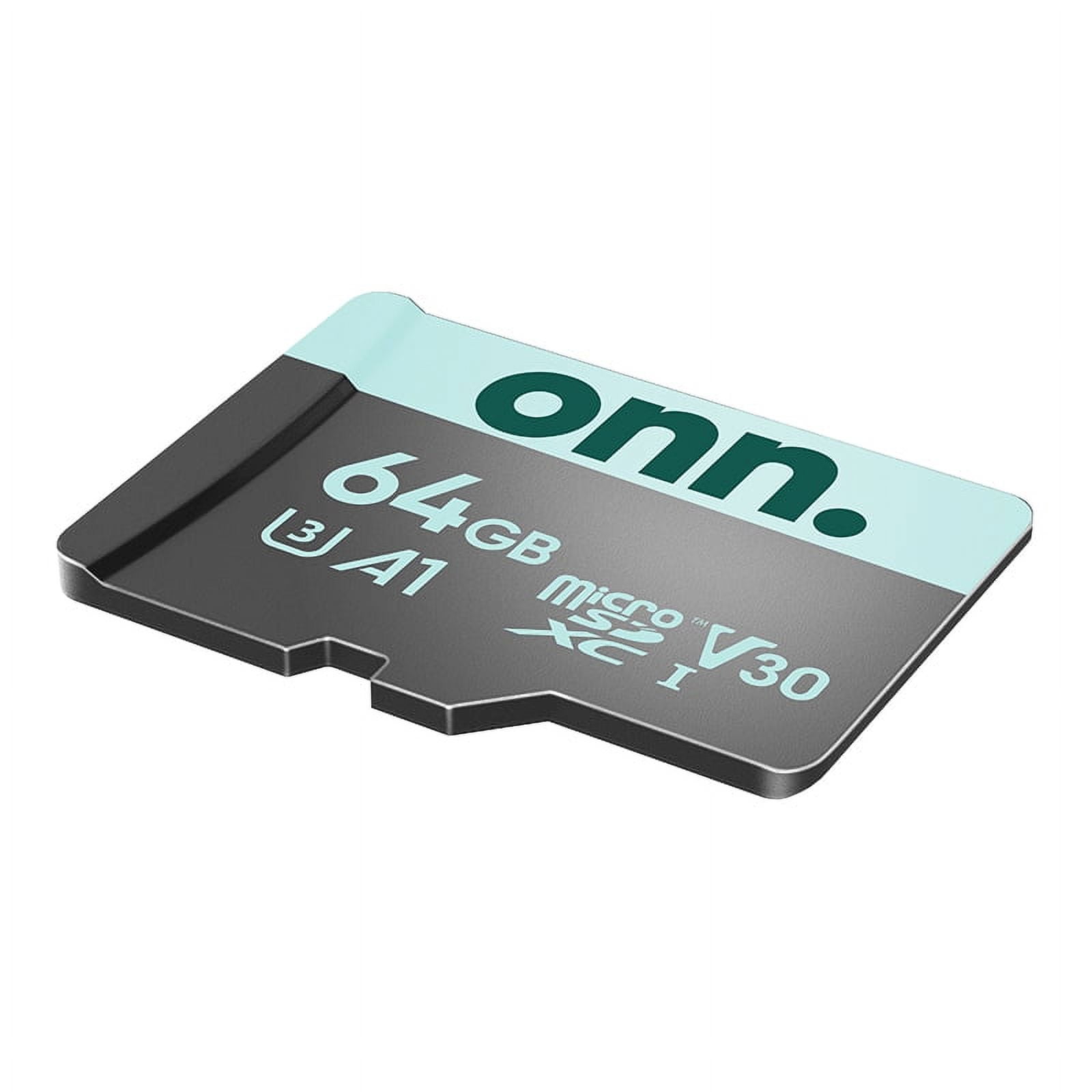 Carte microSD 64 Go, paquet de 2, carte mémoire microSDXC UHS