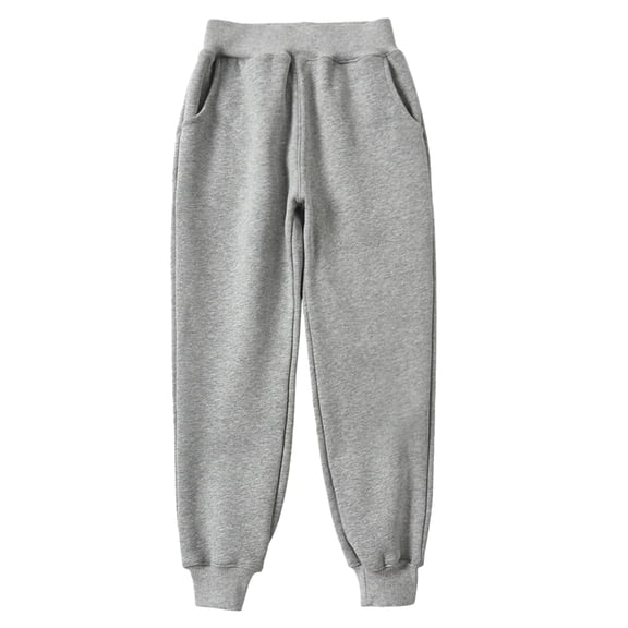 QUDDERR Kids Toddle Jogger Pants for Girls Boys Cotton Sweatpants with Pocket Youth Summer Thin School Uniform Trousers for 5-17 Years