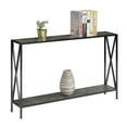 thumbnail image 2 of Tucson Console Table with Shelf, Gray, 2 of 6
