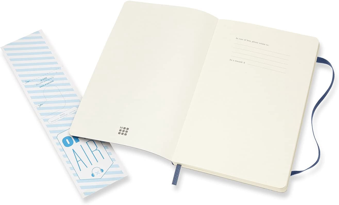 Moleskine Classic Notebook, Soft Cover, Large (5 x 8.25") Plain/Blank