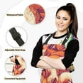 thumbnail image 2 of 5 Pcs Kitchen Set Heat Resistant Oven Mitts and Non-Slip Pot Holders with Adjustable Cooking Apron Cartoon Foxes, 2 of 6