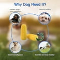 thumbnail image 4 of Indestructible Dog Chew Toys for Aggressive Chewers - Durable Squeaky Corn Shaped Toy for Small, Medium, Large Breed Dogs, Puppy Teething Chew Bone, 4 of 8