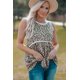 thumbnail image 2 of ABPHQTO Camiseta sin mangas de rayas de leopardo para mujer, 2 of 5