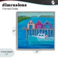 thumbnail image 4 of Stupell Industries Rustic Lodge Work Day at Seaside Village Gray Framed Giclee Art, 17 x 17, by Lynn Ericson Fine Art, 4 of 8