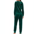 thumbnail image 4 of qolati Womens Sports Outfits Set 2 Piece Tracksuits for Women Velvet Long Sleeve Workout Sweatsuits Hoodie Sweatshirt Pants with Pockets, 4 of 5