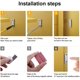thumbnail image 3 of Juego de 8 pestillos magnéticos ultrafinos para puertas de armarios de cocina con imán para armarios, 3 of 6