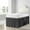 Dark Grey, variant on BeKind Online College Dorm Bed Skirt 1000-TC, 100% Egyptian Cotton 32 inch Drop - Black Solid
