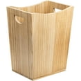 thumbnail image 4 of Wooden Trash Can, Rustic Farmhouse Style Trash Can for Bathroom, office, Bedroom and Living Room,Rustic Gray, 4 of 5