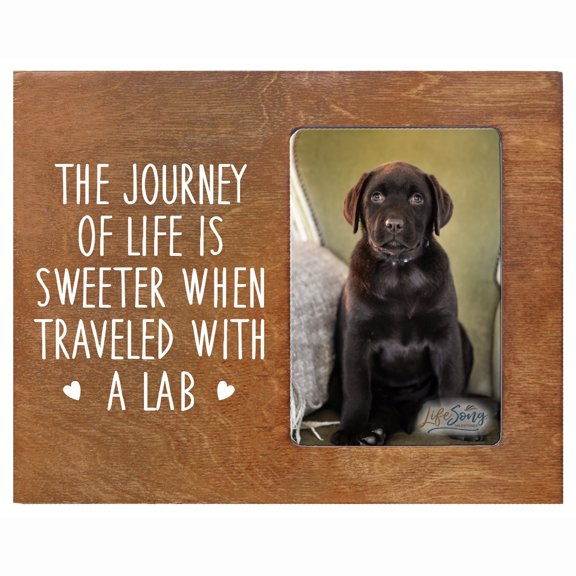 Printed Labrador Retriever Photo Frames - The Journey of Life