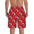 thumbnail image 3 of Naloa Bulldog Red Men's Beach Shorts, Surfing shorts, Swim trunks, Quick Dry Swim Trunks for Surfing Beach Fun -, 3 of 9