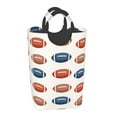 thumbnail image 2 of LNWH American Football Print Art Pattern Laundry Basket, 50L Large Capacity Foldable Laundry Hamper, 2 of 6