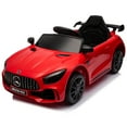 thumbnail image 4 of SESSLIFE Red Ride On Toy, Ride On Car for Age 3-5, 12V Remote Control Motorized Riding Toys with Led Headlights, Seat Belt, TE1553, 4 of 10