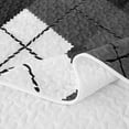 thumbnail image 5 of Erosebridal Gray Black Plaid Quilt Full,Patchwork Geometric Rhombus Full Bedspread Sets For Boys,3-Piece, 5 of 7