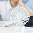 thumbnail image 2 of 1 Pieza de Ventilador de USB para Computadora Hogar Oficina y Viajes Tamaño 2.17x4.09x5.47 Pulgadas de Plástico ABS Blanco, 2 of 9