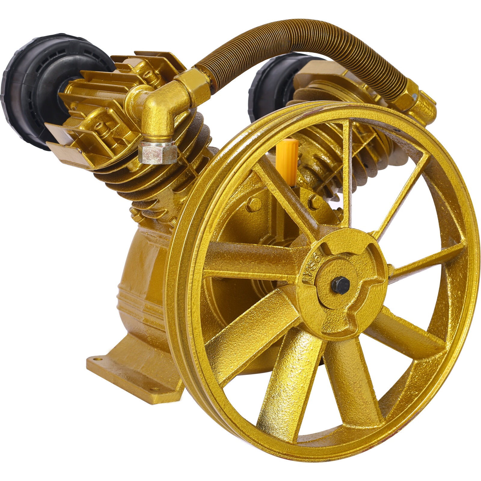 5.5HP Air Compressor Pump Head 21CFM ,115 PSI V-Type Dual-Cylinder Air Compressor Pump Head 2PISTON,