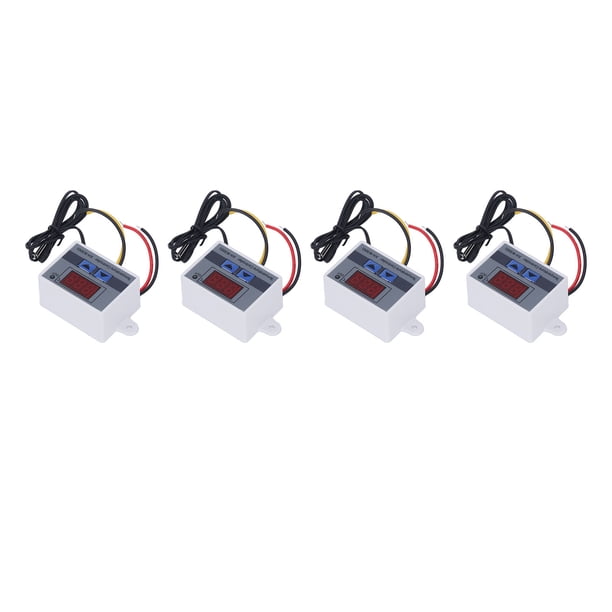 Regulador de Temperatura, Controlador de temperatura -50 Grados Celsius -110 Grados Celsius 4pcs Pantalla Digital 2 Modos para El