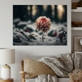 thumbnail image 2 of Designart A Blooming Red Dahlia Flower In Winter III Canvas Wall Art, 2 of 5