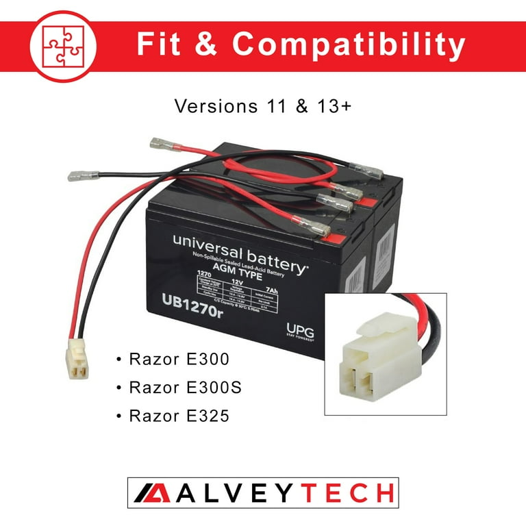 Razor on sale e300 battery