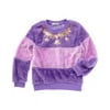 Flapdoodles girls Sequins Applique Fuzzy Pullover, 3T, Purple