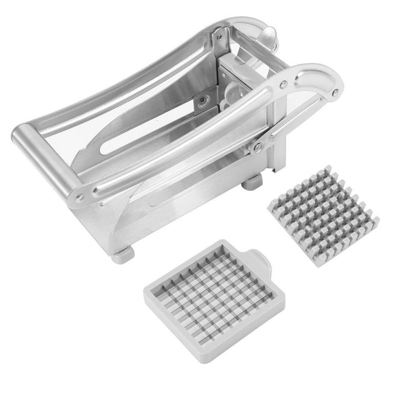 Commercial Potato Chipper,Hand French Fry Fries Making Machine, Potato Chip  Cutter with 304 Stainless Steel Blades of Size1/4 3/8 1/2 for Potato