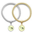 thumbnail image 1 of Hand Drawing Whelk Conch Shell Lover Bracelet Bangle Pendant Jewelry Couple Chain, 1 of 3