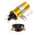 YEYNGQC Car High Performance 12V Sports Ignition Coil Points Condenser